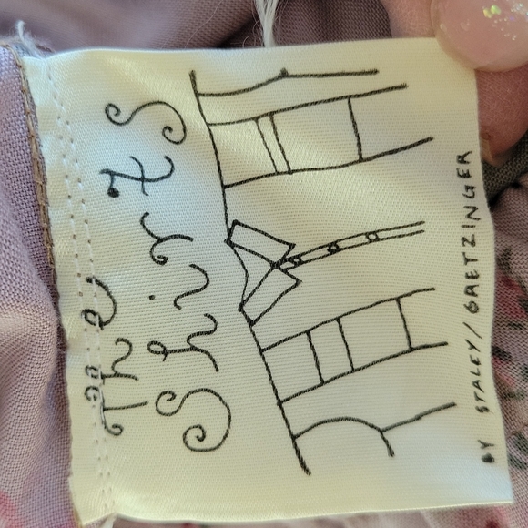 AMAZING VINTAGE PATCH  SKIRT BY STALEY GRETZINGER NYC - Picture 10 of 12